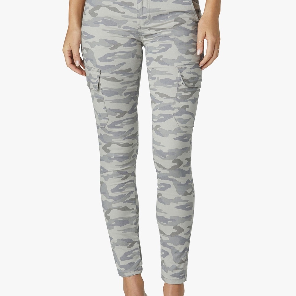 Joe's Jeans Women's Skinny Camo Cargo Jeans - Light Gray Camouflage